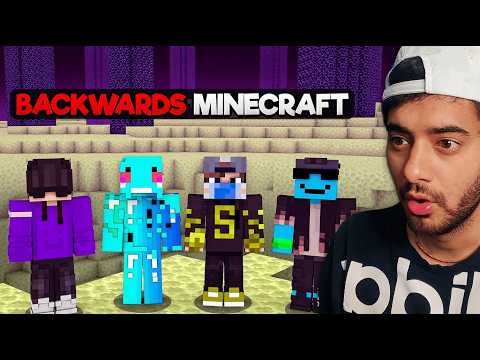 We Tried Beating Minecraft Backwards 😳