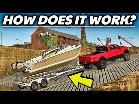 How Does The Boat Trailer Work In Farm Sim 25?