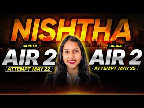 Air 2 Ca Final May’25 | Nishtha Bothra's Exclusive Interview With Arvind Tuli & Ankit Sir 🔥