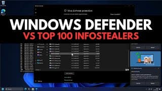 Windows Defender Vs Top 100 Infostealers