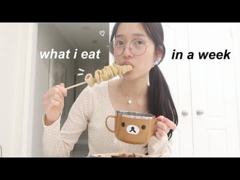 My Last What I Eat In A Week Before I Move Out 🍢 (korean Food + Realistic)