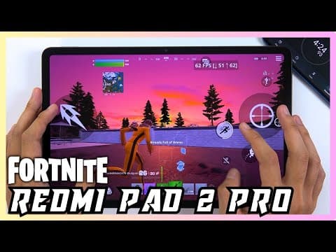 Redmi Pad 2 Pro Fortnite Mobile Gaming Test | Snapdragon 7s Gen 4 | 120hz Display