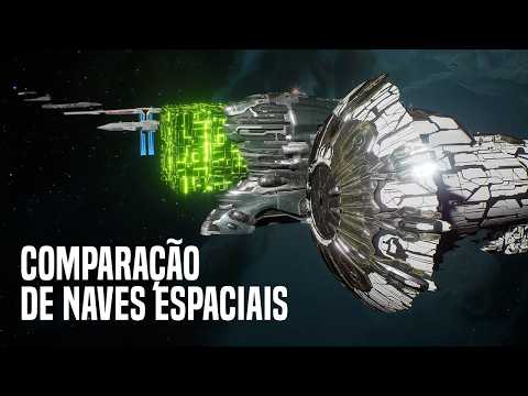 Comparação 3d Das Naves Espaciais Mais Insanas