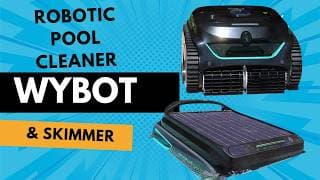 Robots Clean My Pool//wybot Robotic Pool Cleaner And Skimmer Outstanding!!!