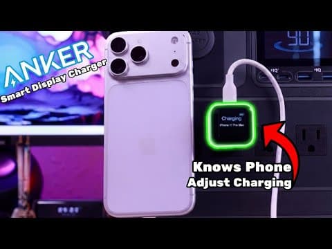 Anker Smart Display Charger: Smart Display Keeps Tabs On Phone Charge!