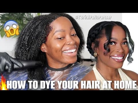🔥ditch The Salon! How To  Dye Your Hair At Home With The New L’oréal Colorsonic😻100% Gray Coverage👏🏾
