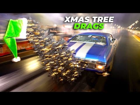 Drag Racing With Christmas Trees - Cleetus Mcfarland's Xmas Tree Drags 2025