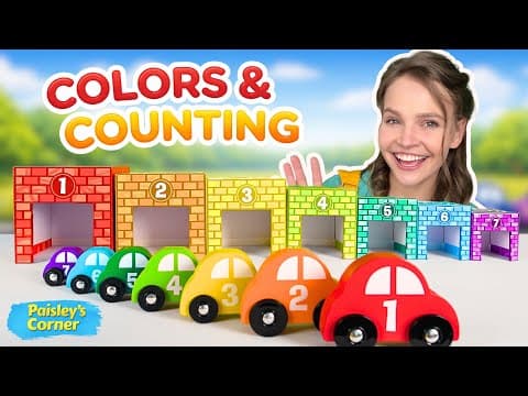 Learn To Talk - First Words, Colors & Counting For Toddlers 🚗 | Baby Learning Video | Toddler Videos