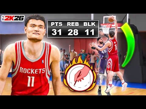 7’6 Yao Ming Build Is Overpowered In Random Rec On Nba 2k26
