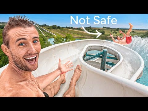 Testing My $100,000 Extreme Waterslide!