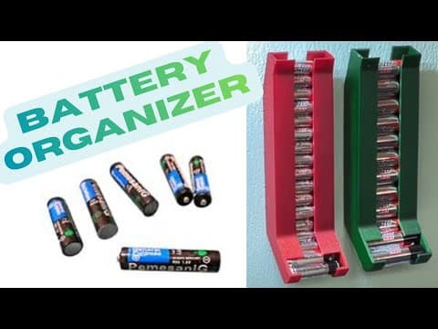 Organize Batteries With This Useful 3d Print