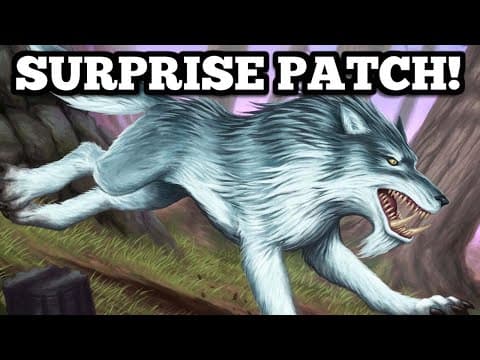 Surprise Hotfix Patch! Major Ban In The Arena! Bug Fix Buffs The New Dual Class Quest!