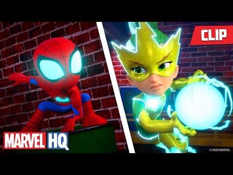 Spider-man Stops Electro's Times Square Scheme 🕷️🎉 | Spidey And His Amazing Friends | ‪‪@marvelhq