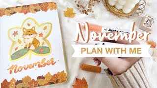 🦊 Plan With Me // November 2025 Bullet Journal Setup