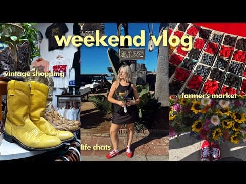 First Weekend In Our New Home, Feeling "behind" In Life (a Chat) & Vintage Shopping!