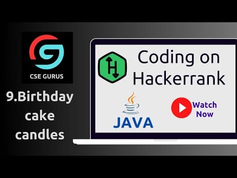 9.birthday Cake Candles || Hackerrank || Java