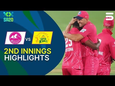 2nd Innings Highlights | Paarl Royals Vs Joburg Super Kings | Eliminator | Sa20 | Zk1j