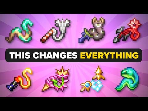 Terraria 1.4.5 - All New Whips