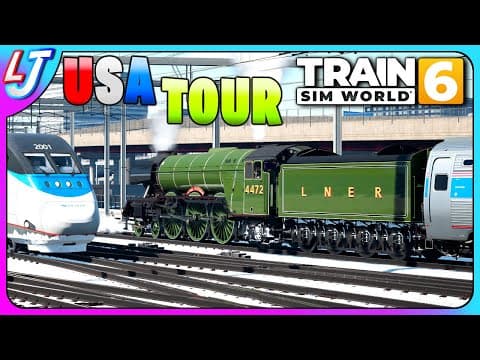 Train Sim World 6 - Flying Scotsman Usa Rail Tour (live)