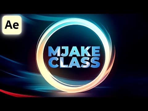 Animation In Adobe After Effects: Circle Light Logo Reveal For Beginners
