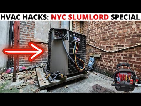 Hvac Hacks: Nyc Slumlord Special (troubleshooting/inspection - Split System Not Heating/not Cooling)
