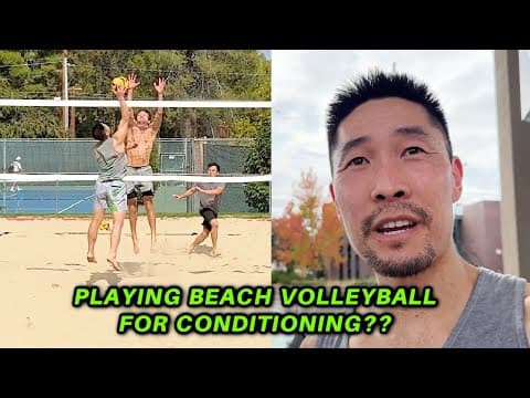 Playing Beach Volleyball For Conditioning Indoor Volleyball Vlog