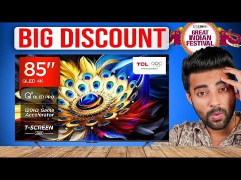 🔥 Best Diwali Tv Deal 2025 | Tcl 85t8c Qled Smart Google Tv ! 🎉