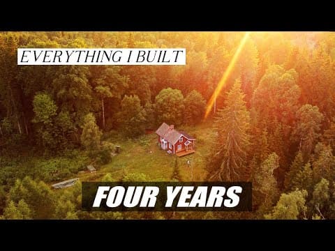 Four Years I Left The City To Renovate An Old Cabin Alone