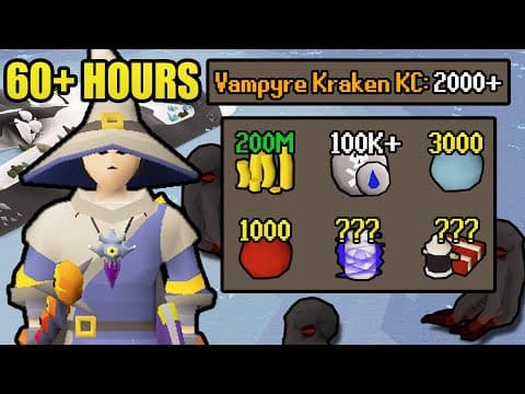 60+ Hours Of Vampyre Kraken | Uim Collection Log Completionist (#69) [osrs]