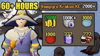 60+ Hours Of Vampyre Kraken | Uim Collection Log Completionist (#69) [osrs]