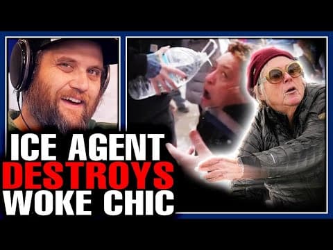 Entitled Female Ice Protester Stunned Into Silence By Epic Clap Back By Minnesota Ice Agent!