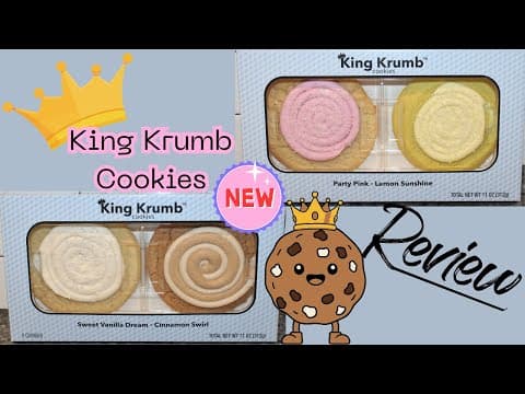 King Krumb Cookies: Party Pink, Lemon Sunshine, Sweet Vanilla Dream & Cinnamon Swirl Review