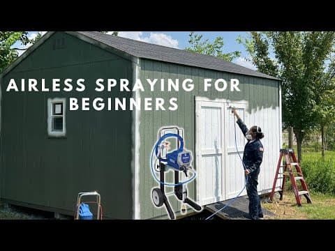 Using A Paint Spray Gun For Beginner|diy Airless Paint Sprayer| Graco Magnum X7 Set Up Paint Cleanup