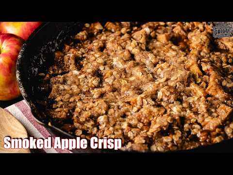 Smoked Apple Crisp In A Skillet