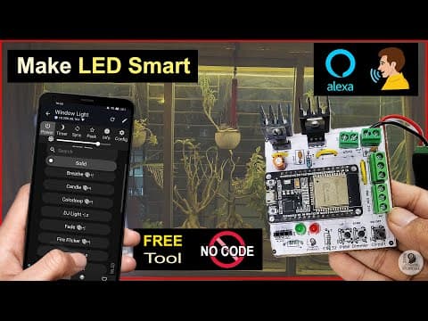 Esp32 Wled Iot Project | Control Non-addressable Led With Pwm, Alexa, Ir & Buttons (no Code)