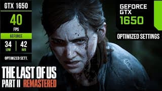 Gtx 1650 - The Last Of Us Part 2 - 1080p40fps Optimized Settings