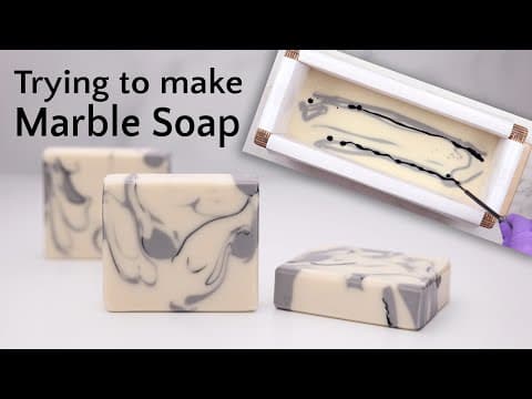 Charcoal Marble Soap Making
