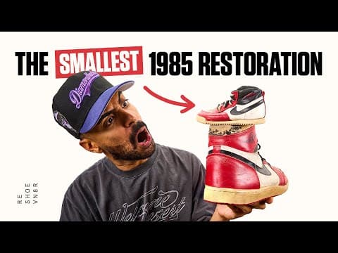 The Smallest Air Jordan In History… Fully Restored