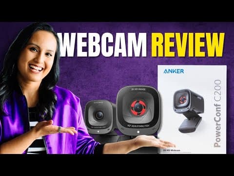 Anker powerconf c200 2k webcam review & Quality Demo (good Enough For Zoom Calls & Youtube Videos?)