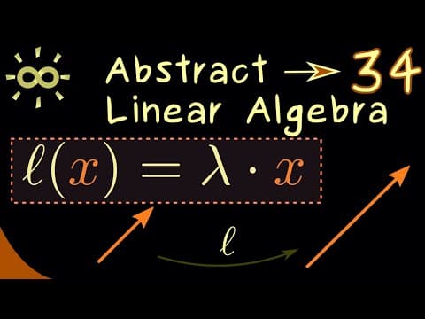 Abstract Linear Algebra 34 | Eigenvalues And Eigenvectors For Linear Maps [dark Version]