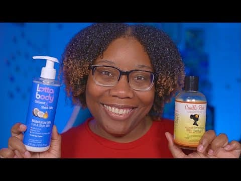 Asmr Doing My Curly Hair Routine (whisper Ramble, Grwm, Natural Hair Styling, Pampering, Self Care)