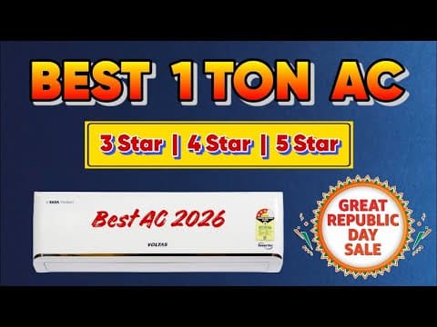 Best 1 Ton Ac 2026 🔥 3 Star Vs 4 Star Vs 5 Star | Which One Should You Buy?