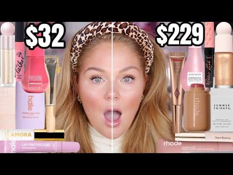 Testing *viral* Makeup Dupes Vs High End Makeup 🤯 Which Is Better? Five Below Vs High End Makeup