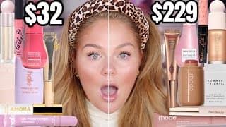 Testing *viral* Makeup Dupes Vs High End Makeup 🤯 Which Is Better? Five Below Vs High End Makeup