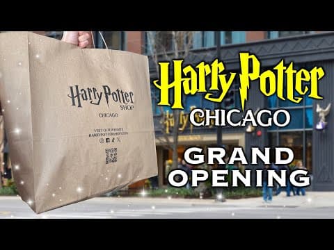 Opening Day Of The Harry Potter Shop In Chicago | Huge Crowds