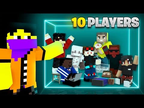 I Trapped 10 Players In A Box..... (minecraft)