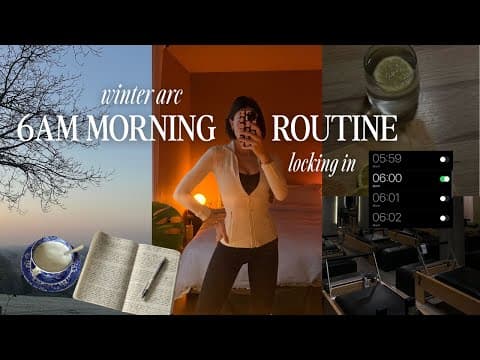 6am Winter Arc Morning Routine | Locking In Before 2026, Realistic Tips To Stay Productive ❄️