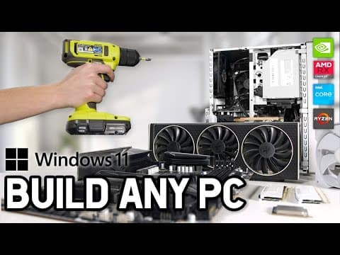 How To Build Any Gaming Pc Tutorial [building, Windows, & Drivers]