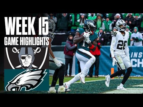 Raiders Vs Eagles | Week 15 Highlights