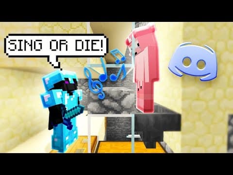 Cheater Sings Infront Of 100 People For His Godset Back! (minecadia)